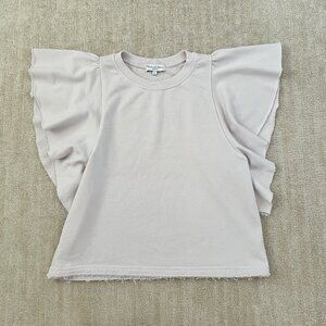 Michael Stars Boho Short Sleeve Sweatshirt Blouse Top S